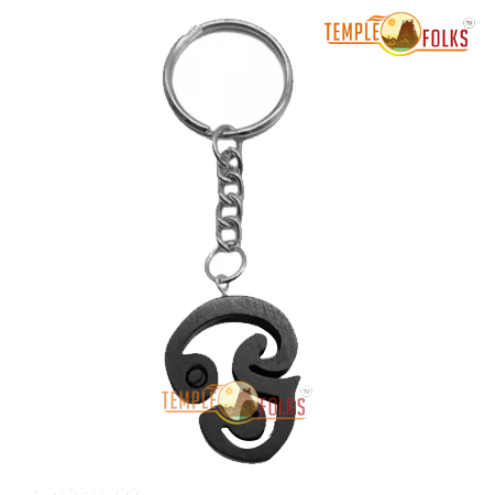 Karungali OM Keychain