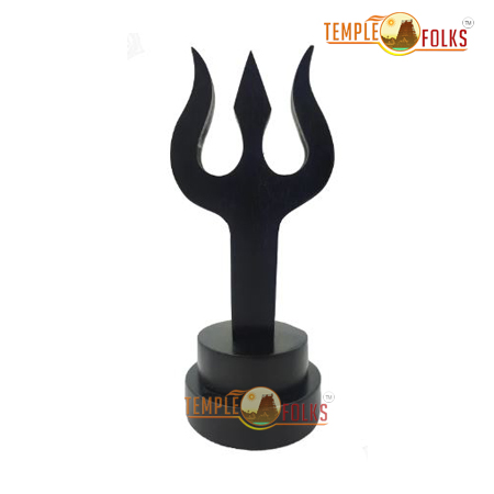 Karungali Trishul With Stand 6 inch