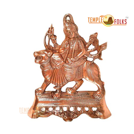 Durga Maa Wall Hanging Statue With Lion