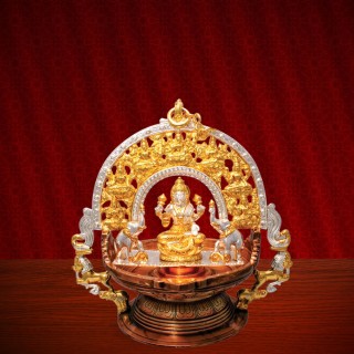 Gajalakshmi Hanging Lamp with Chain